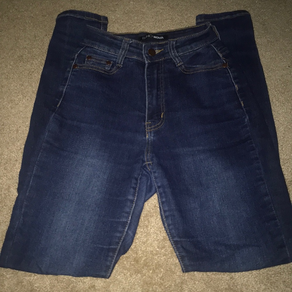 Dark blue fashion nova jeans